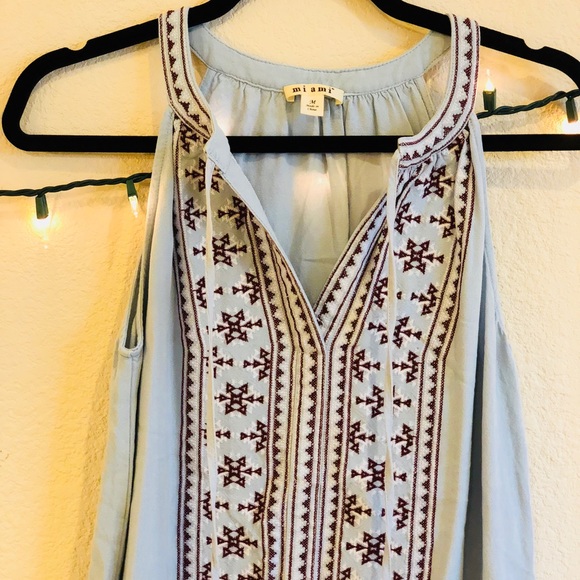 Denim Embroidered Dress/Tunic - Picture 2 of 5